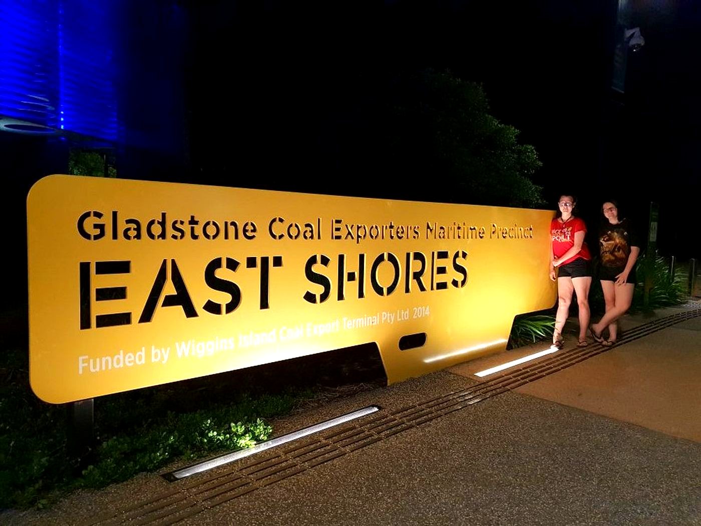 The Gladstone harbourfront promenade and water’s edge